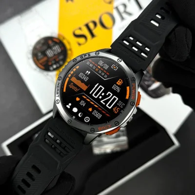 Умные смарт часы Modfit Pathfinder GPS Compass Black Steel + Ремешок в подарок