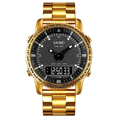 Чоловічий годинник Skmei 1898GDBK Gold-Black