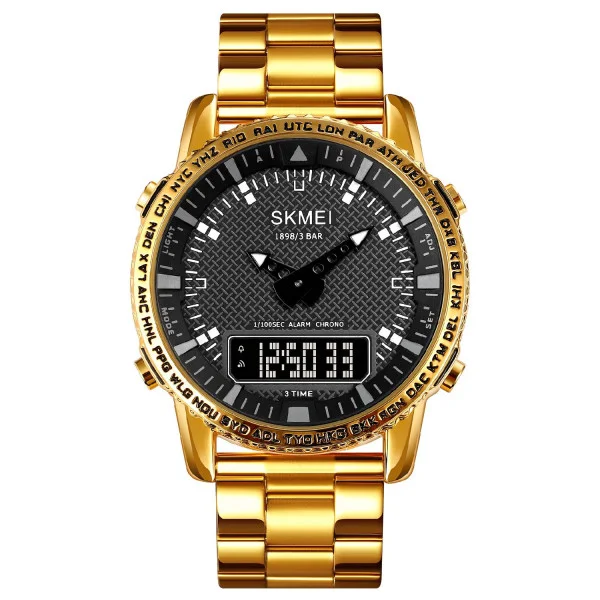 Мужские часы Skmei 1898GDBK Gold-Black фото 1