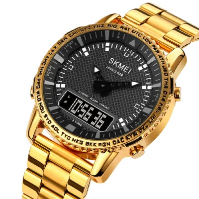 Чоловічий годинник Skmei 1898GDBK Gold-Black