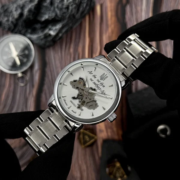 Чоловічий годинник Awarder 022-3D Де би не був Silver-White Steel фото 3