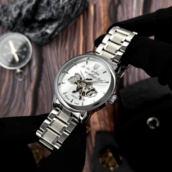 Чоловічий годинник Awarder 022-3D Де би не був Silver-White Steel фото 4