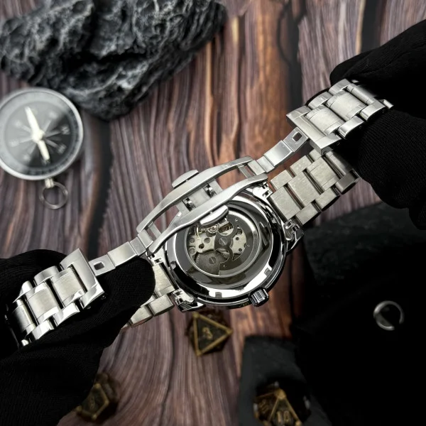 Чоловічий годинник Awarder 022-3D Де би не був Silver-White Steel фото 7
