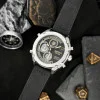 Чоловічий годинник Awarder 017BKWT Тризуб золото Silver-White фото 3
