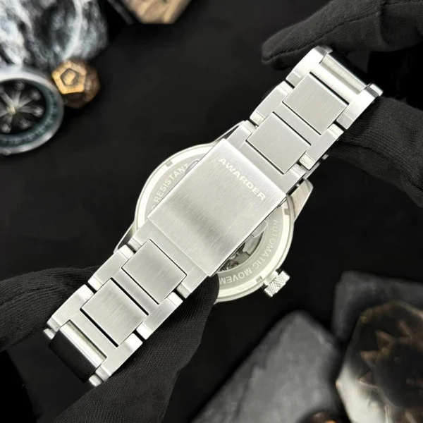 Чоловічий годинник Awarder 058 Де би не був Silver-Black Steel фото 6