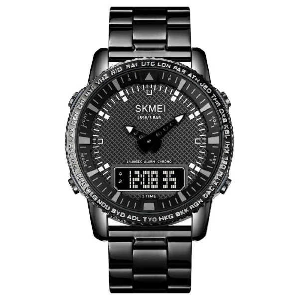 Чоловічий годинник Skmei 1898BKBK Black фото 1