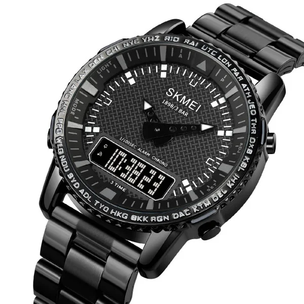 Чоловічий годинник Skmei 1898BKBK Black фото 3