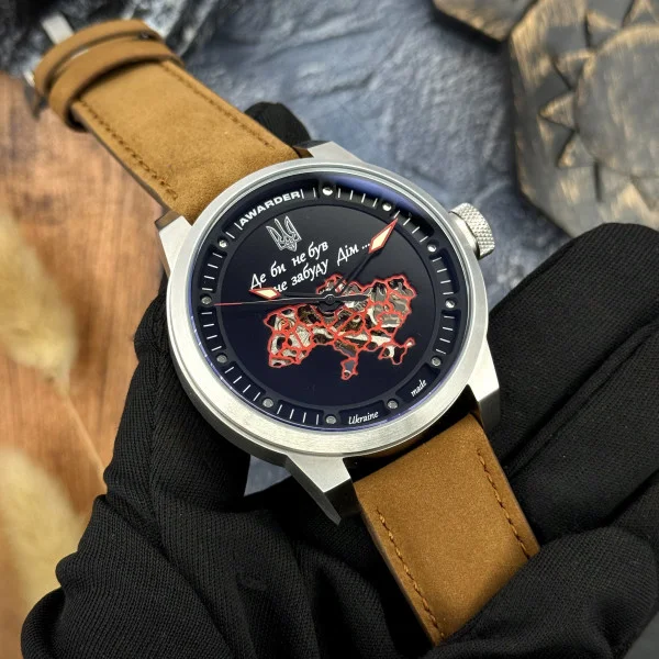 Чоловічий годинник Awarder 058 Де би не був Silver-Black-Brown фото 4