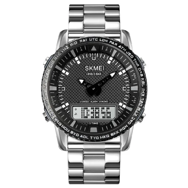 Мужские часы Skmei 1898SIWT Silver-White фото 1