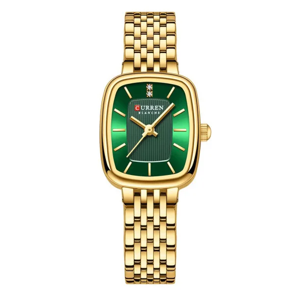 Женские часы Curren 9093 Gold-Green фото 1