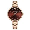 Женские часы Curren 9017 Rose Gold-Red фото 2