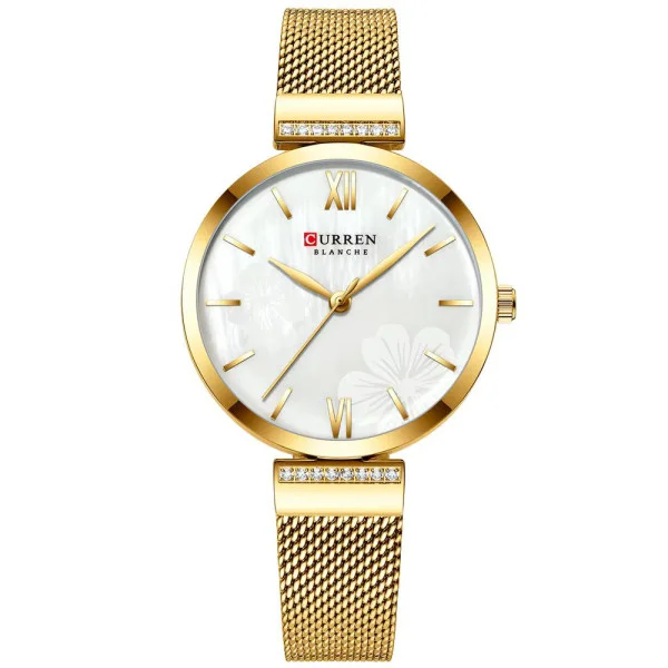 Женские часы Curren 9067 Gold-White фото 1