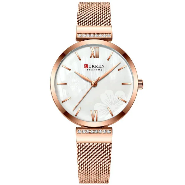 Жіночий годинник Curren 9067 Rose Gold-White фото 1