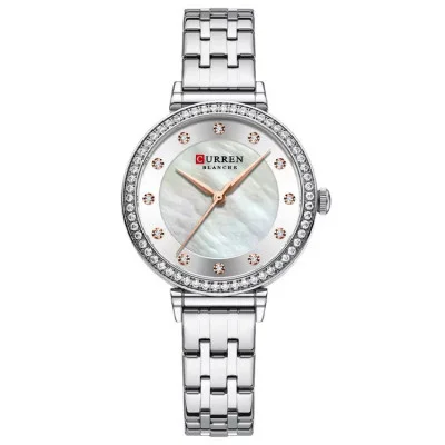 Curren 9087 Silver-White