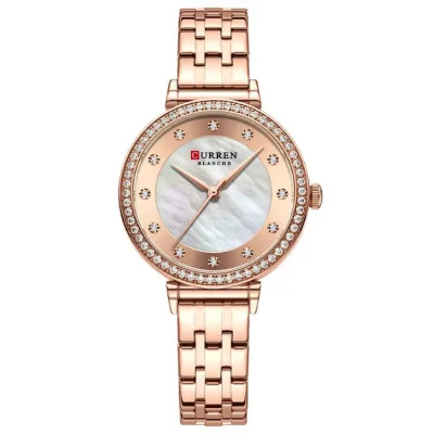Жіночий годинник Curren 9087 Rose Gold-White