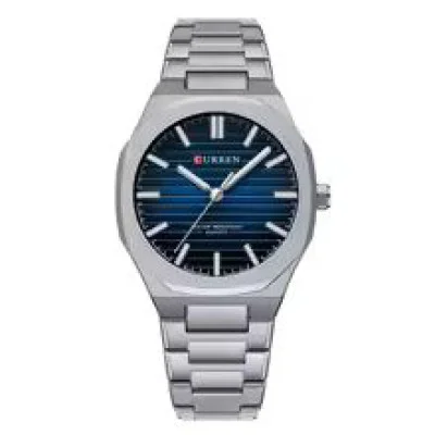 Мужские часы Сurren 8456 Silver-Blue