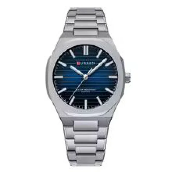 Чоловічий годинник Сurren 8456 Silver-Blue фото 1