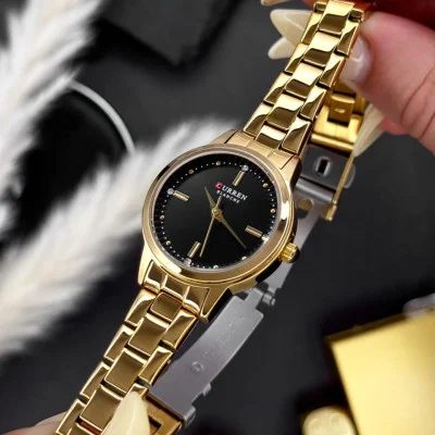 Жіночий годинник Сurren 9094 Gold-Black