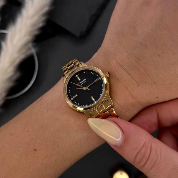 Жіночий годинник Сurren 9094 Gold-Black фото 5
