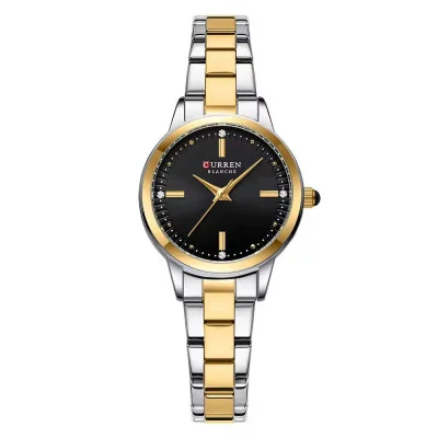 Женские часы Сurren 9094 Gold-Silver-Black