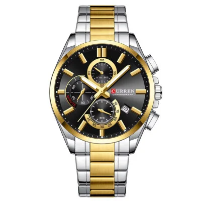 Сurren 8475 Gold-Silver-Black