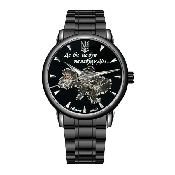 Чоловічий годинник Awarder 022-3D Де би не був All Black Steel Automatics фото 1