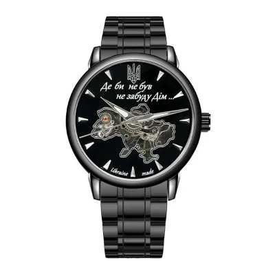 Чоловічий годинник Awarder 022-3D Де би не був All Black Steel Automatics