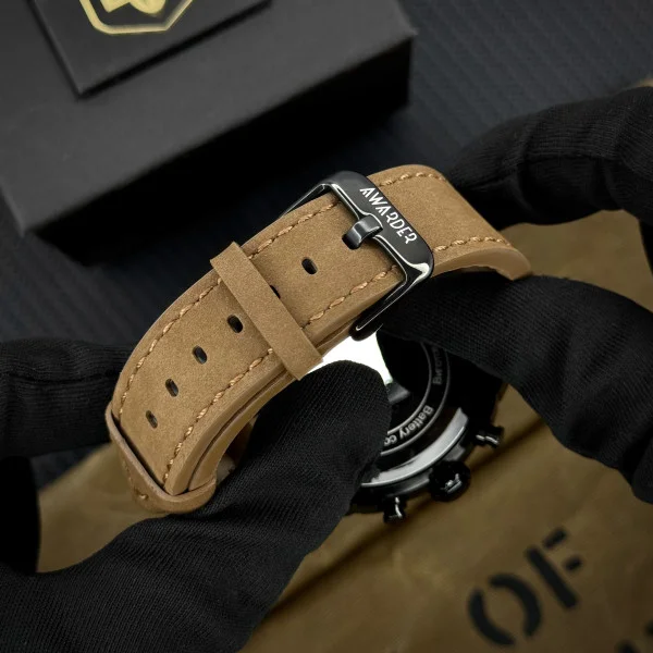 Чоловічий годинник Awarder 016 Тризуб золото  Black-Brown фото 8