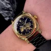 Чоловічий годинник Awarder 021-3D Де би не був Gold-Black Steel фото 5