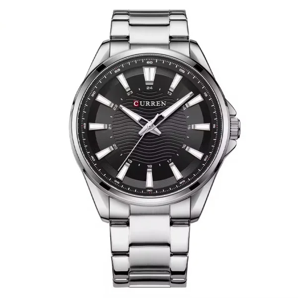 Чоловічий годинник Сurren 8424 Silver-Black фото 1