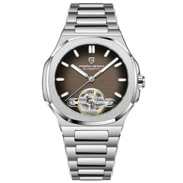Чоловічий годинник Pagani Design PD-YS025 Silver-Brown фото 1