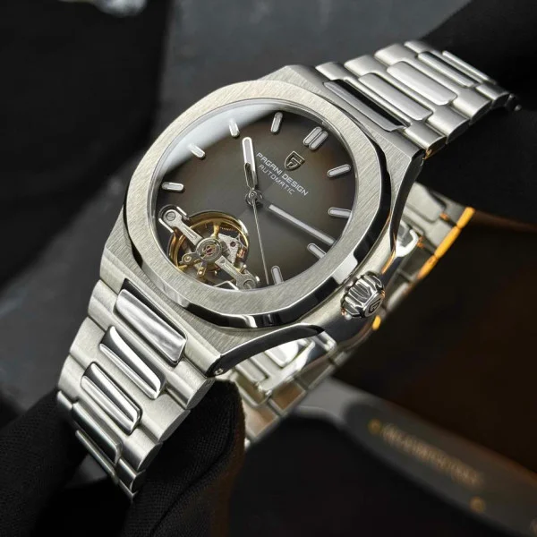 Чоловічий годинник Pagani Design PD-YS025 Silver-Brown фото 7