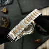 Чоловічий годинник Pagani Design PD-YS025 Silver-Gold-Light Brown фото 7