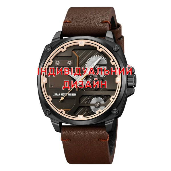 Мужские часы Awarder 029 Black-Brown Індивідуальний дизайн фото 1