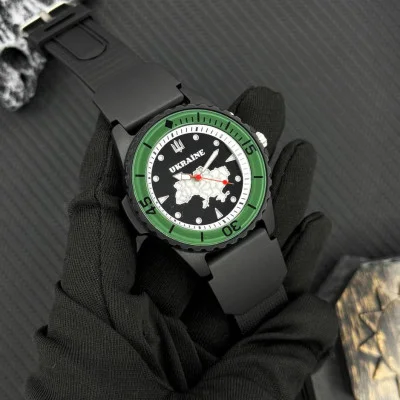 Наручний годинник Awarder 031 Ukraine Black-Green