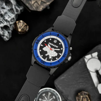 Наручний годинник Awarder 031 Ukraine Black-Blue