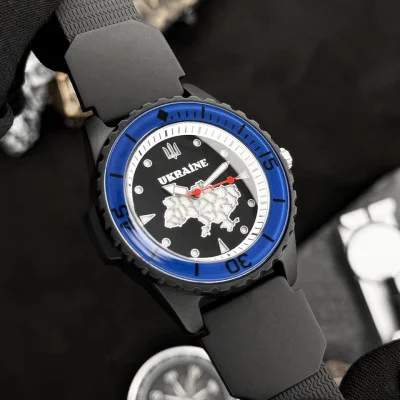 Наручний годинник Awarder 031 Ukraine Black-Blue