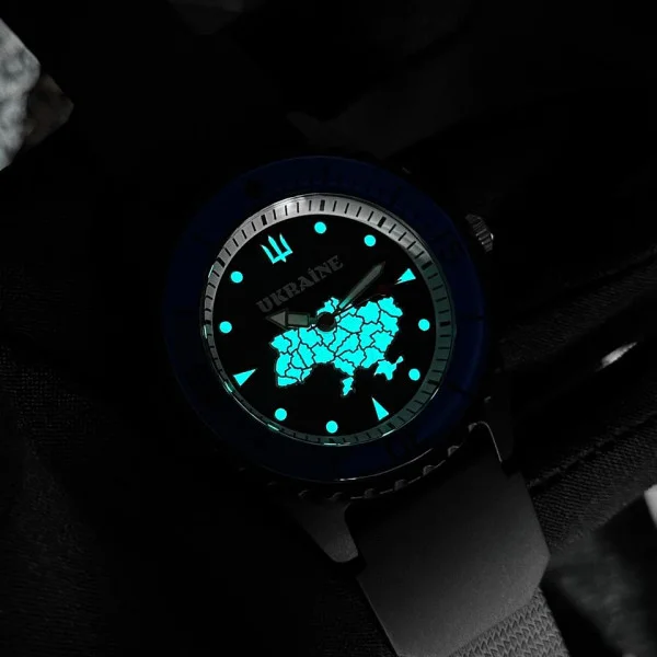 Наручний годинник Awarder 031 Ukraine Black-Blue фото 8
