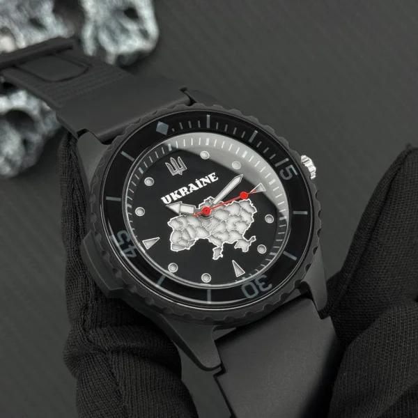 Наручний годинник Awarder 031 Ukraine All Black фото 3