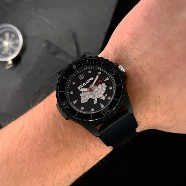 Наручний годинник Awarder 031 Ukraine All Black фото 8