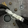 Чоловічий годинник Awarder 016 Тризуб золото Silver-Black Steel фото 8