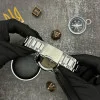 Чоловічий годинник Awarder 016 Тризуб золото Silver-Black Steel фото 7
