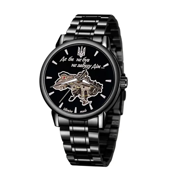 Чоловічий годинник Awarder 022 Де би не був All Black Mechanic Steel фото 1