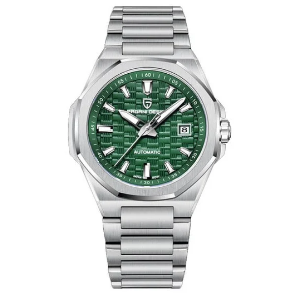 Чоловічий годинник Pagani Design PD-YS023 Silver-Green фото 1
