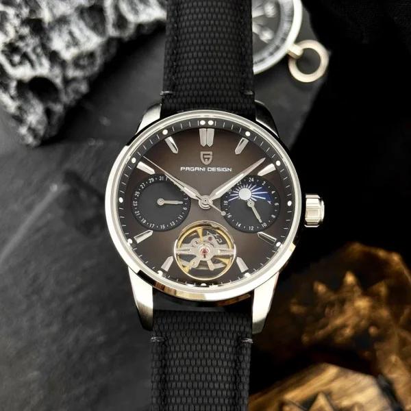 Чоловічий годинник Pagani Design PD-YS021 Black-Silver фото 3