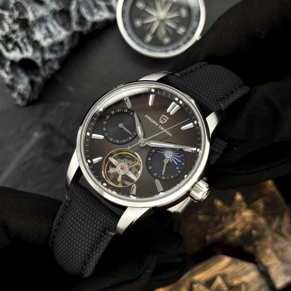 Чоловічий годинник Pagani Design PD-YS021 Black-Silver фото 5