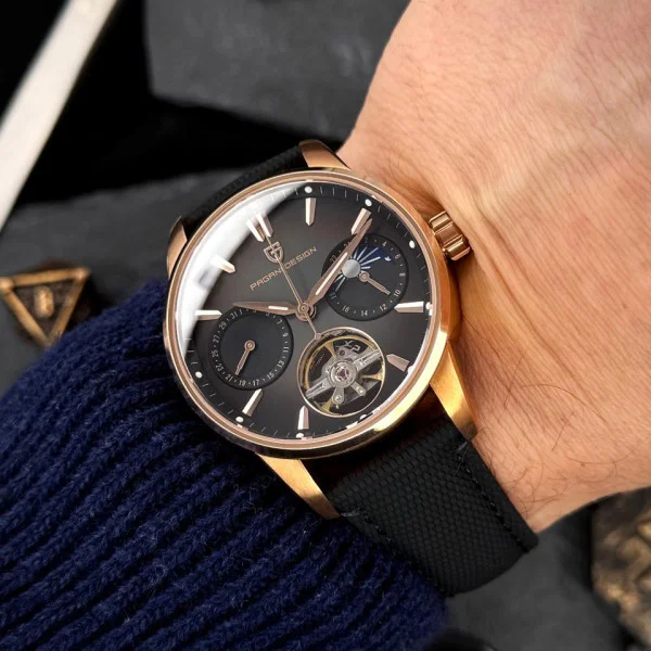 Чоловічий годинник Pagani Design PD-YS021 Black-Gold фото 7