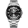 Чоловічий годинник Curren 8360 Silver-Black фото 3