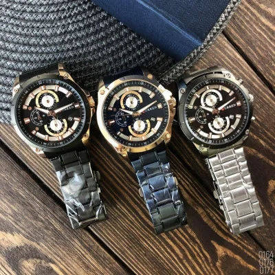 Чоловічий годинник Curren 8360 Silver-Black