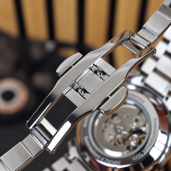 Мужские часы Awarder 022 Automatic Не Забуду Дім Silver-Black Steel фото 8